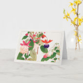 Fuchsia von Tanigami Konan Karte (Gelbe Blume)