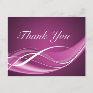 Fuchsia Wave Postcard Template Postkarte