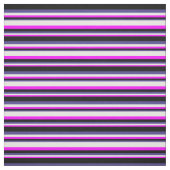 Fuchsia, Weiß, Dunkelschiefer Blau und Schwarz Stoff (Muster)