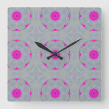 "Fuchsia Whisper" Wall Clock