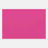 Fuchsia White Simple Stripes Muster Geometrie Geschenkpapier Set (Vorderseite 2)
