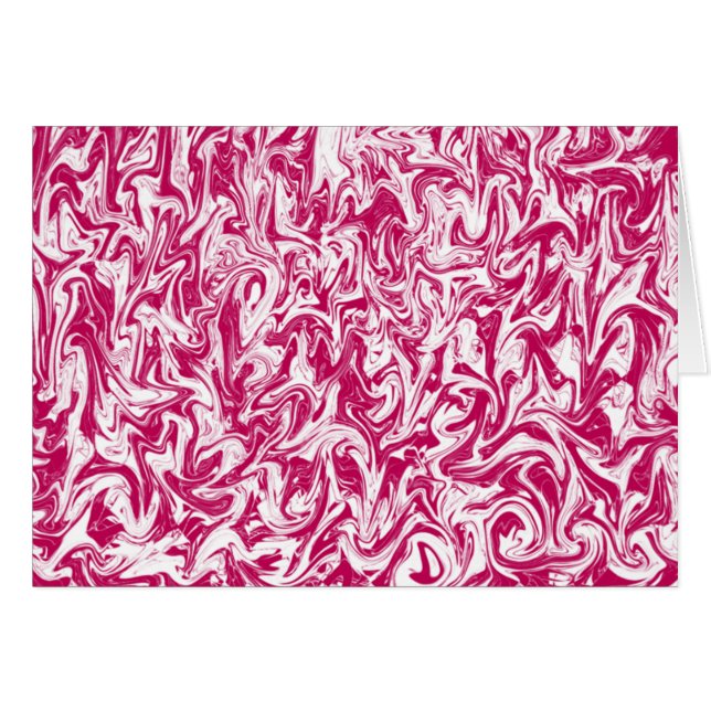 Fuchsia & White Swirl (Vorderseite (Horizontal))