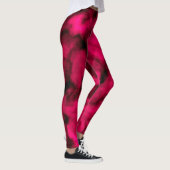 Fuchsia Wolken Abstrakt Leggings (Rechts)
