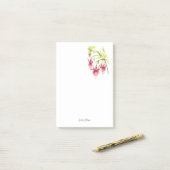 Fuchsias Post-it Klebezettel (Auf Schreibtisch)