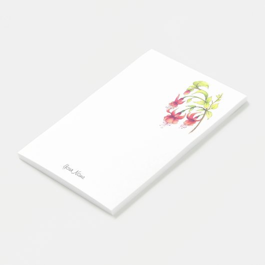 Fuchsias Post-it Klebezettel (angewinkelt)