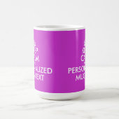 Fuchsie behalten ruhigen Text der Tasse | (Mittel)