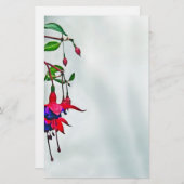 Fuchsie Briefpapier (Vorne/Hinten)