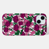 Fuchsie Case-Mate iPhone Hülle (Rückseite (Horizontal))
