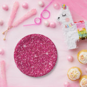 Fuchsie des GLITZER | Pappteller (Party)