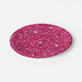 Fuchsie des GLITZER | Pappteller (Schrägansicht)