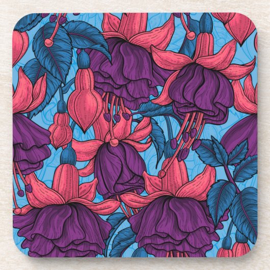 Fuchsie Getränkeuntersetzer (Vorderseite)