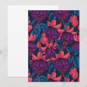 Fuchsie in Blau und Violett (Vorne/Hinten)