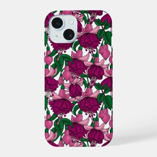 Fuchsie iPhone 15 Hülle (Rückseite)