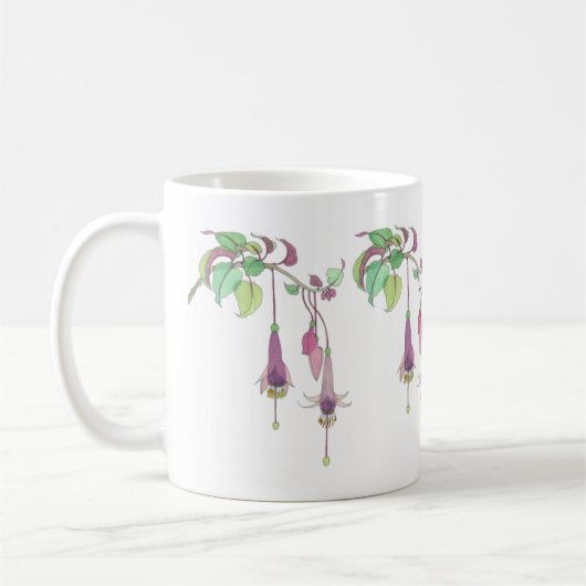 Fuchsie Kaffeetasse (Links)