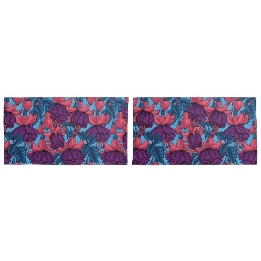 Fuchsie Kissenbezug (Vorderseite-Set)