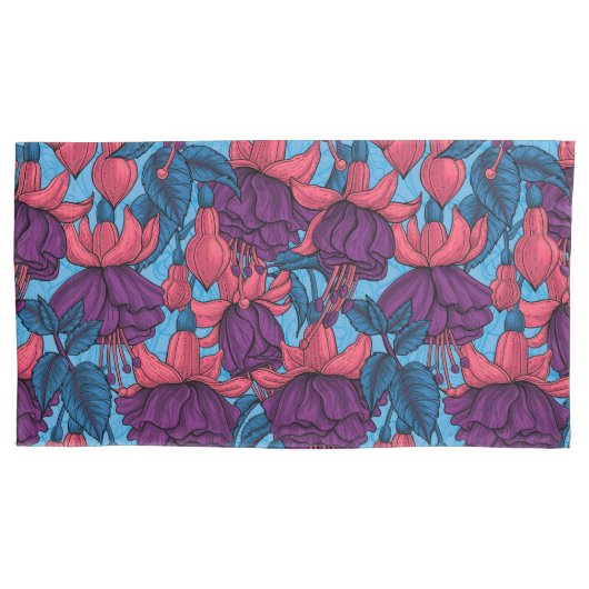 Fuchsie Kissenbezug (Vorderseite-Links)