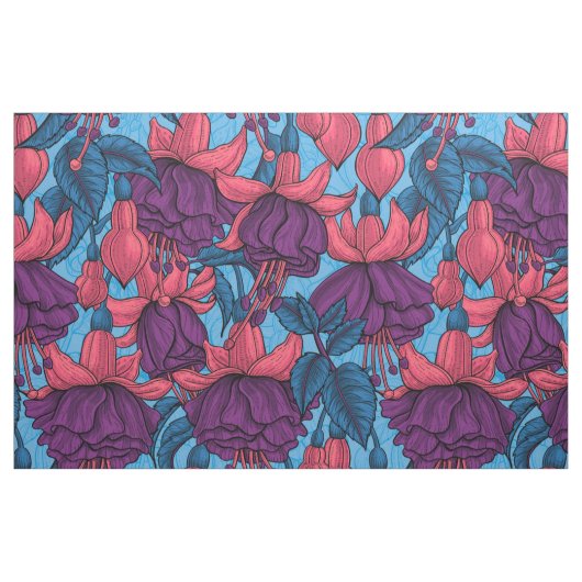 Fuchsie Stoff (Fat Quarter (45,7 x 55,9 cm))