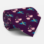 FUCHSIE u. KOLIBRI durch SHARON SHARPE Krawatte (Gerollt)