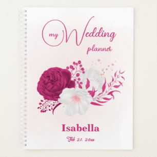 Fuchsien-Blumen Botanische Hochzeit Planer