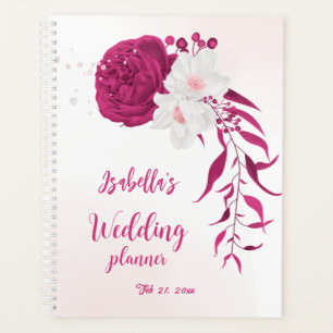 Fuchsien-Blumen Botanische Hochzeit Planer