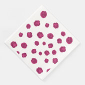Fuchsien-Blumenmuster-Hochzeit Serviette (Ecke)