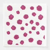 Fuchsien-Blumenmuster-Hochzeit Serviette (Vorderseite)