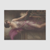 Fuchsien Flapper Glam Découpage Seidenpapier (Vorderseite)