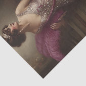 Fuchsien Flapper Glam Découpage Seidenpapier (Ausschnitt)