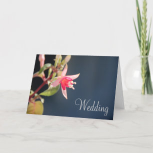Fuchsien Hochzeitseinladungskarte Einladung