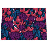 Fuchsien in blau und lila große geschenktüte (Vorderseite)