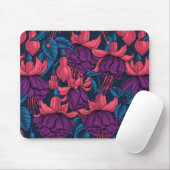 Fuchsien in blau und lila mousepad (Mit Mouse)