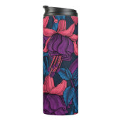 Fuchsien in blau und lila thermosbecher (Nach rechts gedreht)