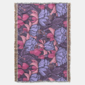 Fuchsien in Rosa und Violett Decke (Vorderseite Vertikal)