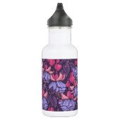 Fuchsien in Rosa und Violett Edelstahlflasche (Rechts)