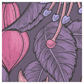 Fuchsien in Rosa und Violett Stoff (Nahaufnahme)
