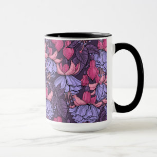 Fuchsien in Rosa und Violett Tasse
