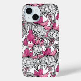 Fuchsien in weiß und rosa Case-Mate iPhone hülle