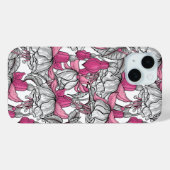 Fuchsien in weiß und rosa Case-Mate iPhone hülle (Rückseite (Horizontal))
