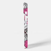 Fuchsien in weiß und rosa Case-Mate iPhone hülle (Rückseite / Links)