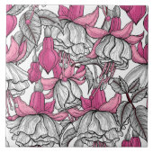 Fuchsien in weiß und rosa fliese (Vorderseite)