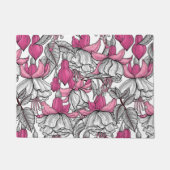 Fuchsien in weiß und rosa fußmatte (Vorderseite)