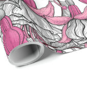 Fuchsien in weiß und rosa geschenkpapier (Rolleneckpunkt)