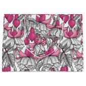 Fuchsien in weiß und rosa große geschenktüte (Vorderseite)