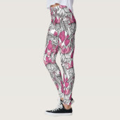 Fuchsien in weiß und rosa leggings (Links)