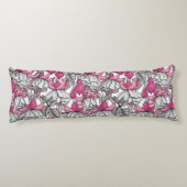 Fuchsien in weiß und rosa seitenschläferkissen (Rückseite)