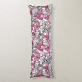 Fuchsien in weiß und rosa seitenschläferkissen (Rückseite (Vertikal))