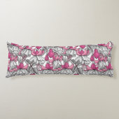 Fuchsien in weiß und rosa seitenschläferkissen (Vorderseite)