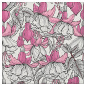 Fuchsien in weiß und rosa stoff (Muster)
