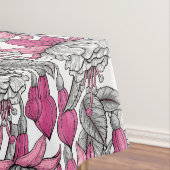 Fuchsien in weiß und rosa tischdecke (Beispiel)