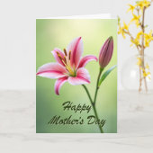 Fuchsien-Muttertags-Karte Karte (Gelbe Blume)